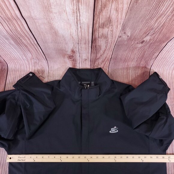 Footjoy FJ Dryjoys Hydrolite Springfield Country Club Golf Mens XL Black Jacket - Picture 15 of 16